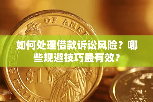 武汉如何处理借款诉讼风险？哪些规避技巧最有效？